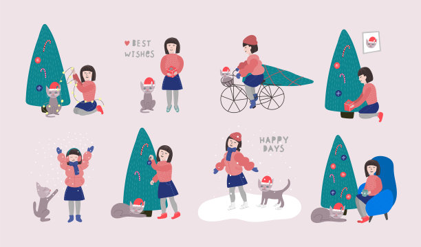 圣诞快乐，冬天图片下载