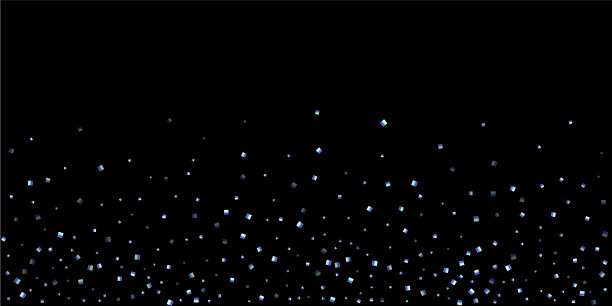 彩虹般闪亮的长方形五彩纸屑图片下载