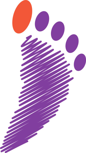 脚掌图标设计模板图片下载