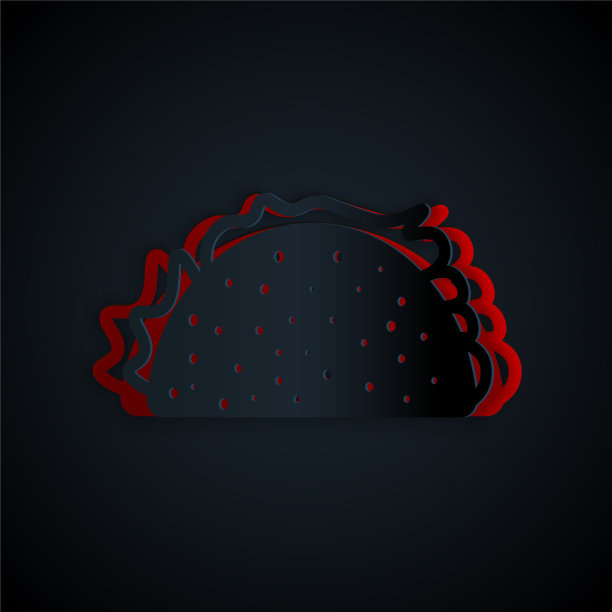 纸切玉米卷与玉米饼图标孤立图片下载