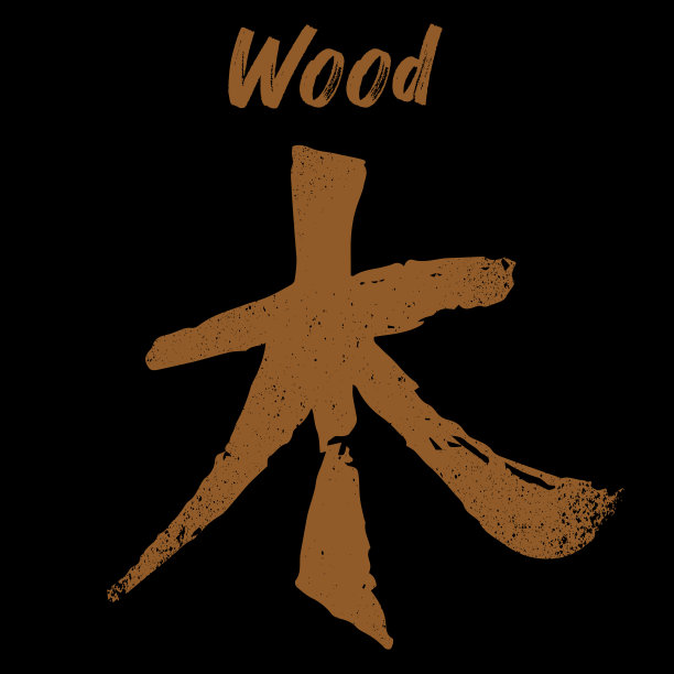 风水中国元素木纹理素材图片