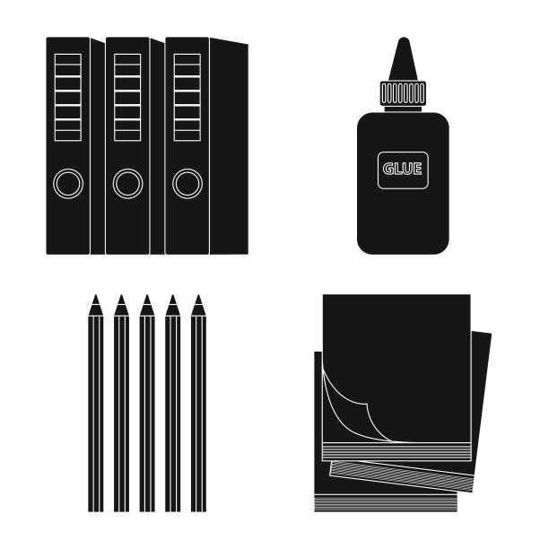 隔离对象办公室和供应标志图片下载