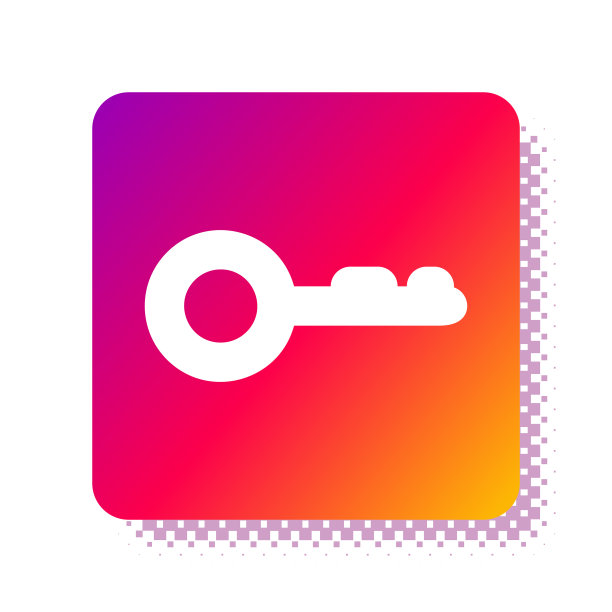 白键图标隔离在白色背景图片下载