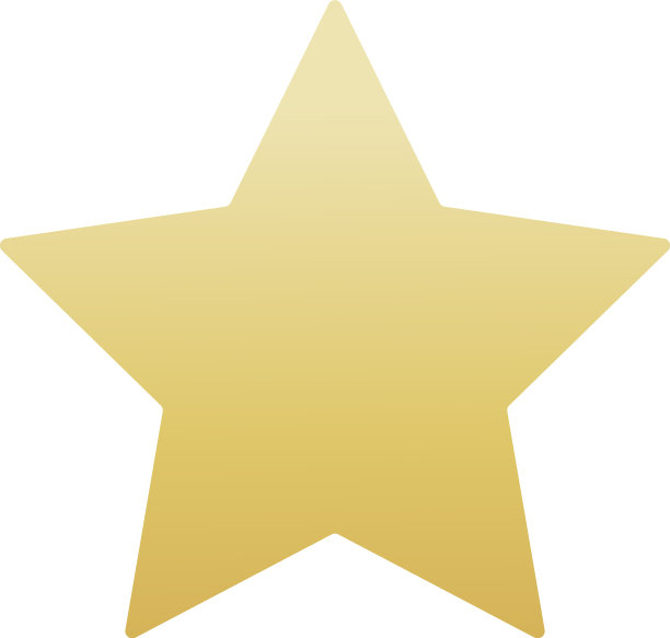 金色的星星形状奖章获奖3d图片下载