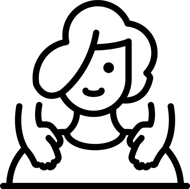 脊柱按摩图标轮廓风格图片下载