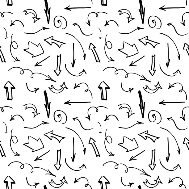 无缝背景手绘箭头图片下载