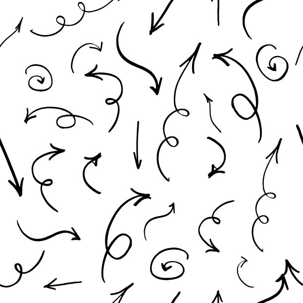 无缝背景手绘箭头图片下载