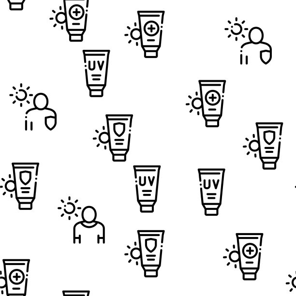 防晒霜无缝模式图片下载