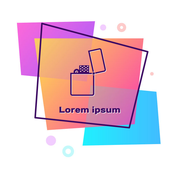 紫色打火机图标孤立在白色背景图片下载