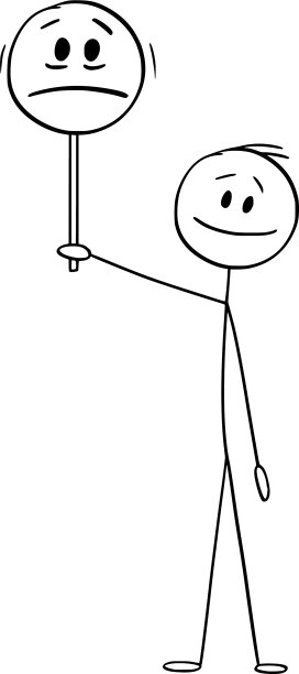 卡通快乐的人或商人持有图片下载