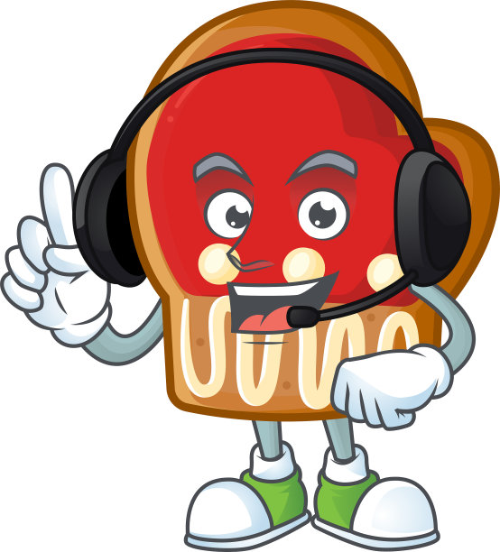 手套饼干可爱的卡通人物设计图片下载