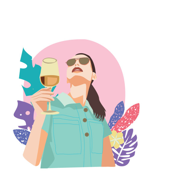 肖像年轻美丽的女士拿着眼镜图片下载