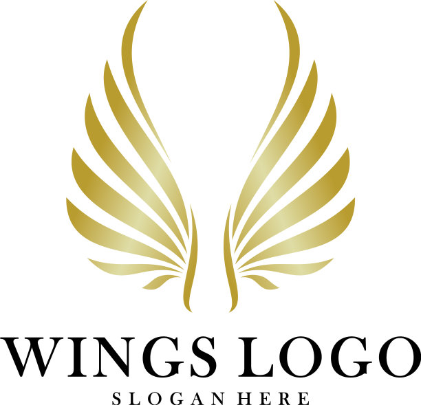 豪华翅膀标志设计模板图标符号图片下载