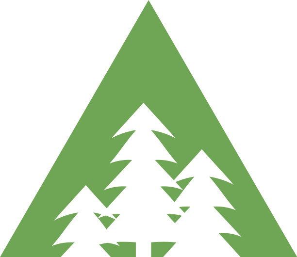 孤立的松树图标设计模板图片下载