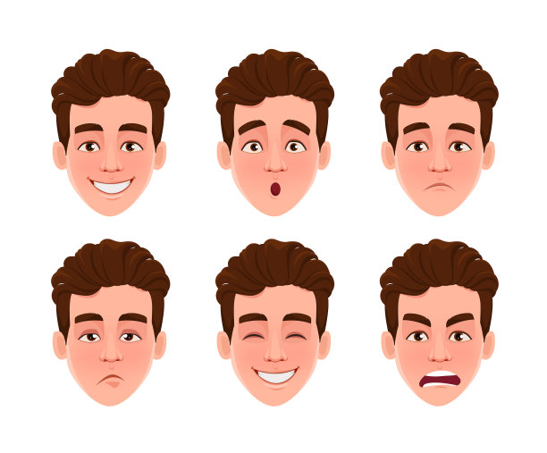 面部表情英俊的男人图片下载