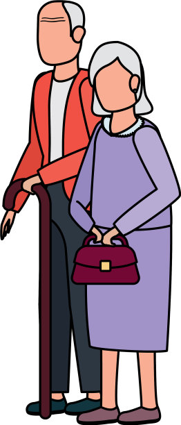 可爱的祖父母角色图片下载