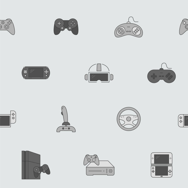 手柄和游戏机背景04图片下载