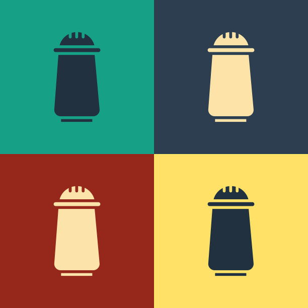 颜色盐和胡椒图标隔离颜色图片下载