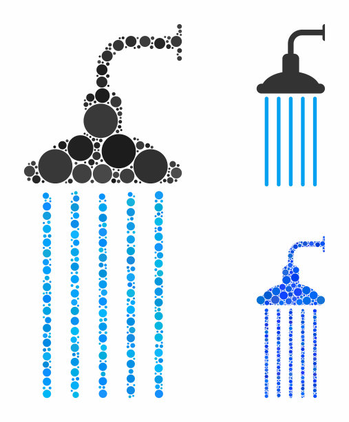 淋浴组合图标球项目图片下载