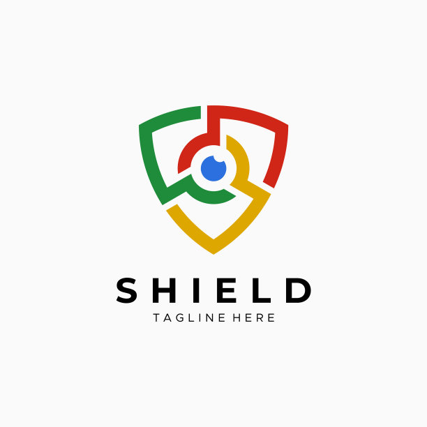 盾牌与眼睛安全标志保护符号图片下载