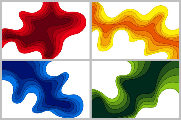 设置3d抽象背景和剪纸形状图片下载
