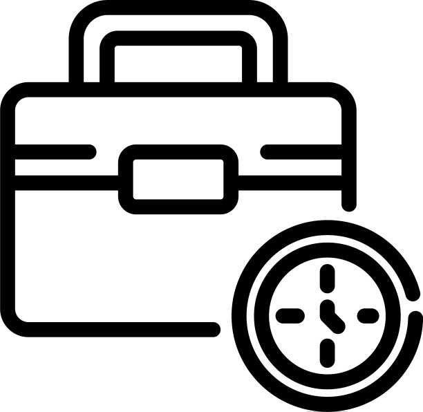 工作皮箱图标轮廓风格图片下载