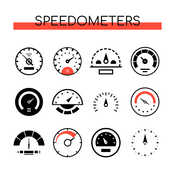 不同的速度表收集集图片下载