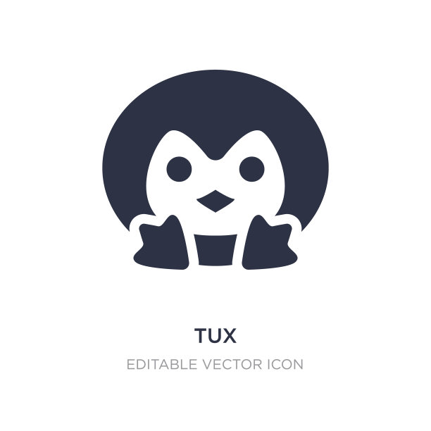 燕尾服图标上的白色背景简单的元素图片下载