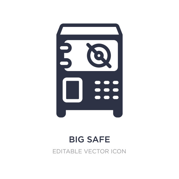 大的安全图标上的白色背景简单的元素图片下载