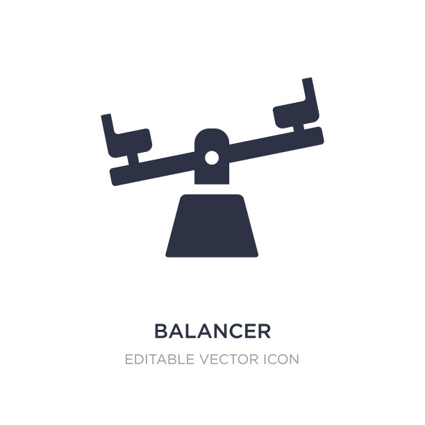 平衡图标上的白色背景简单的元素图片下载