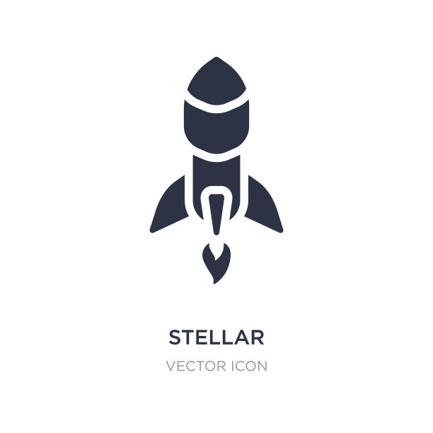 恒星图标上的白色背景简单的元素图片下载