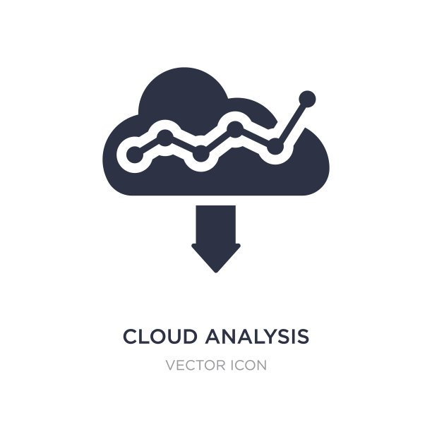 云分析图标上的白色背景简单图片下载