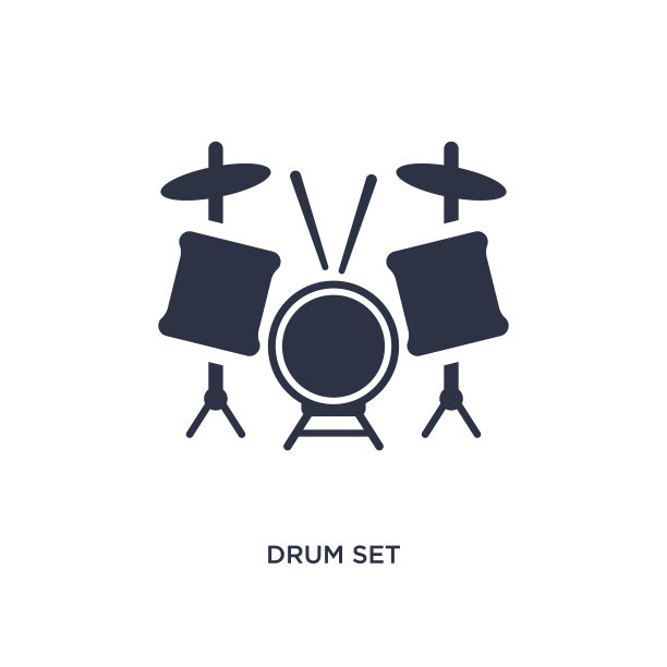 鼓集图标上的白色背景简单的元素图片下载