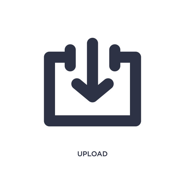 上传图标在白色背景简单的元素图片下载