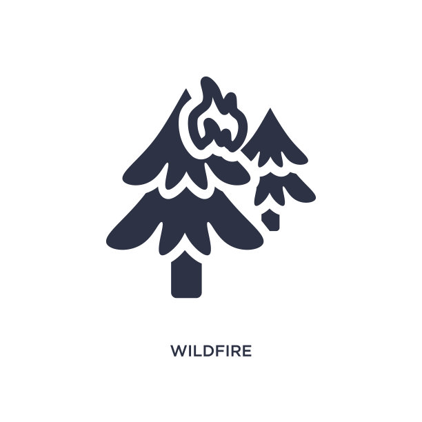 野火图标上的白色背景简单的元素图片下载