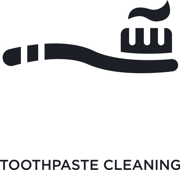 牙膏清洁孤立图标简单元素图片下载