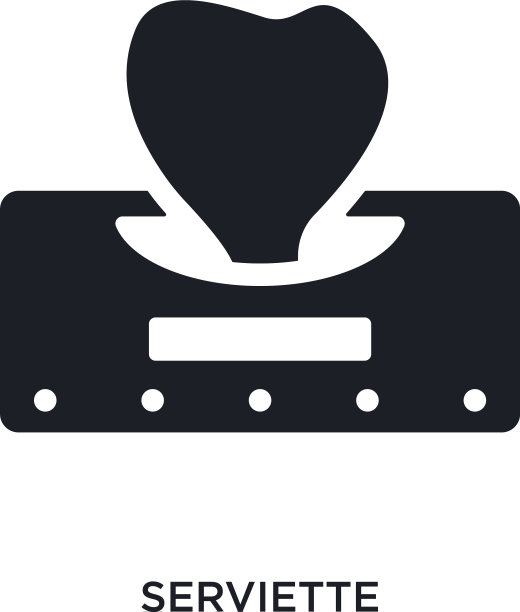Serviette孤立图标简单元素图片下载