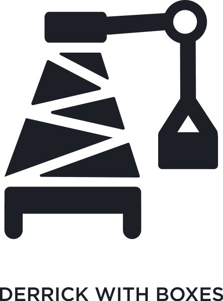 井架与框孤立图标元素简单图片下载