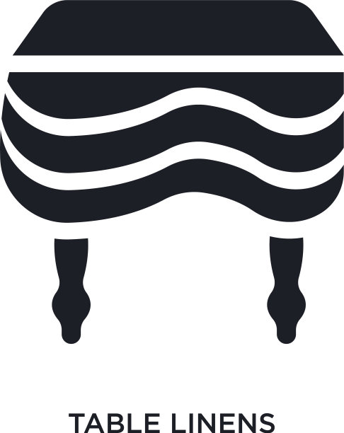 黑色桌布孤立图标简单的元素图片下载