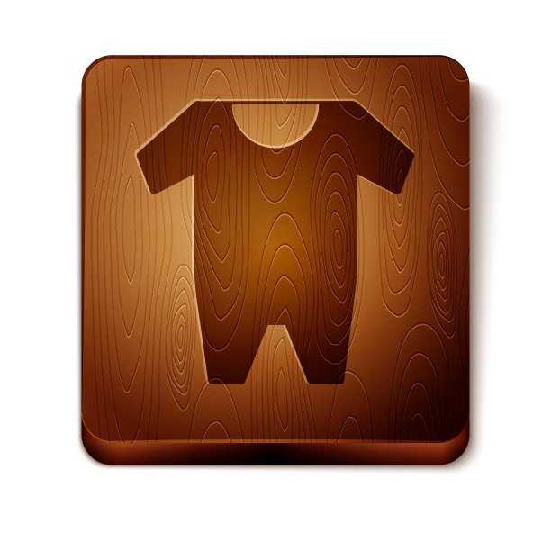 棕色衣服图标孤立在白色图片下载