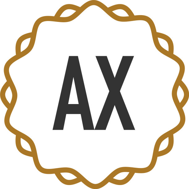 首字母AX优雅创意标志图片下载