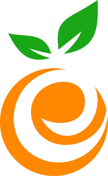 字母e橙色水果图片下载