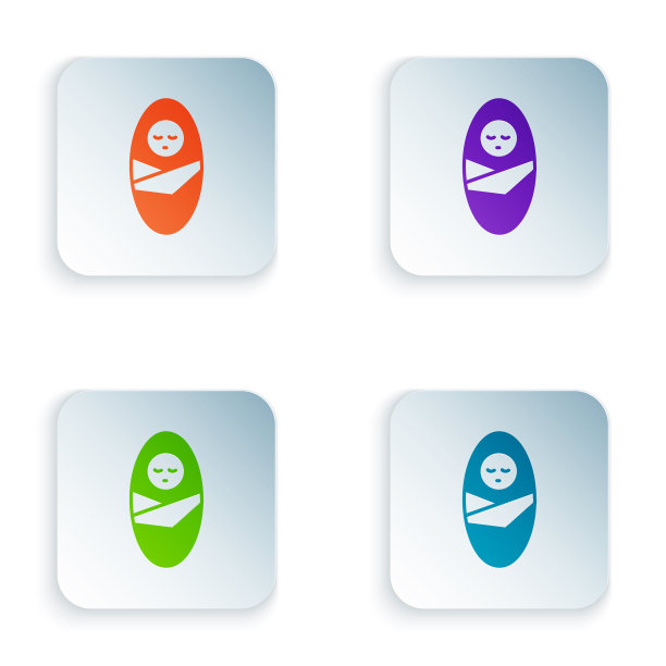 彩色婴儿襁褓或襁褓图片下载