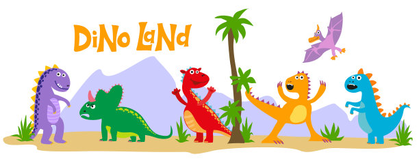 卡通情绪孤立的恐龙图片下载