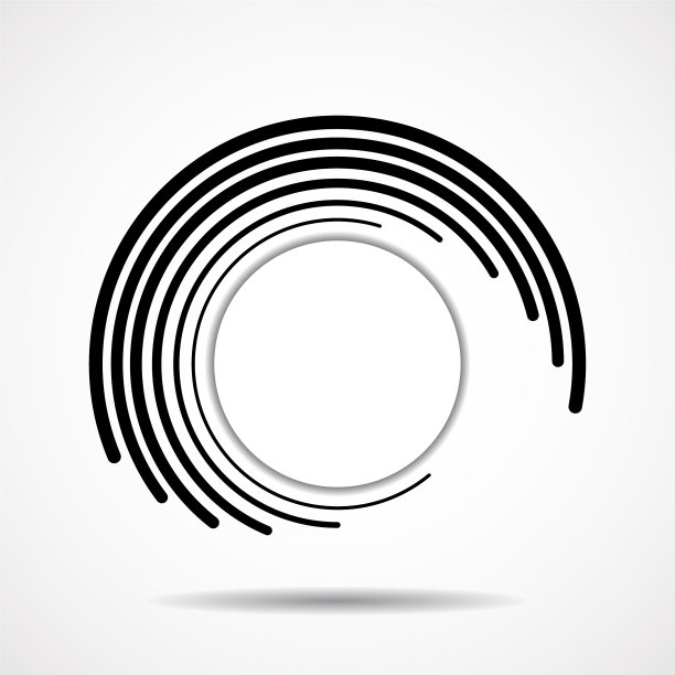 抽象技术螺旋线呈圆形形式图片下载