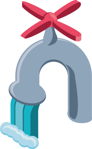 白色背景的水龙头图片下载