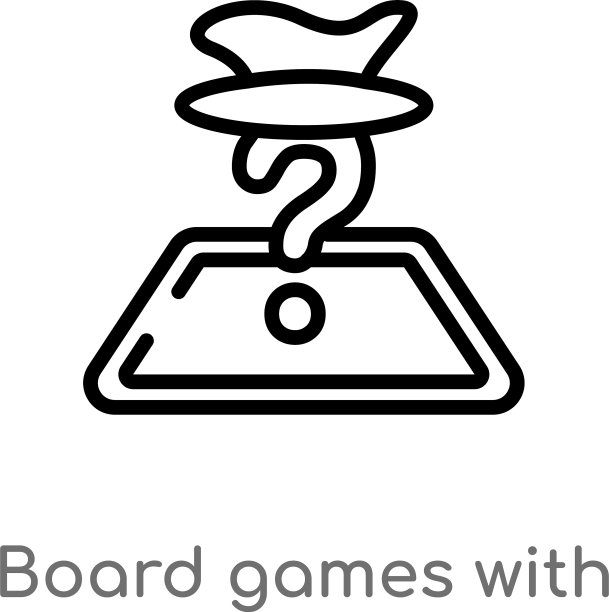 用独立的角色图标勾画桌面游戏的轮廓图片下载