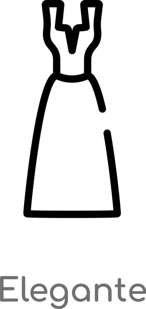 轮廓优雅图标孤立黑色简单线条图片下载