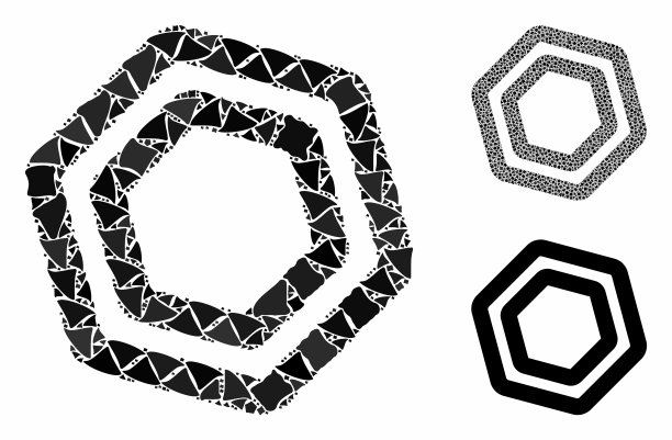 螺丝螺母组成粗糙项目图标图片下载
