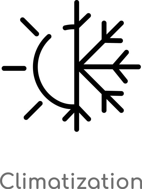轮廓气候图标孤立黑色简单图片下载